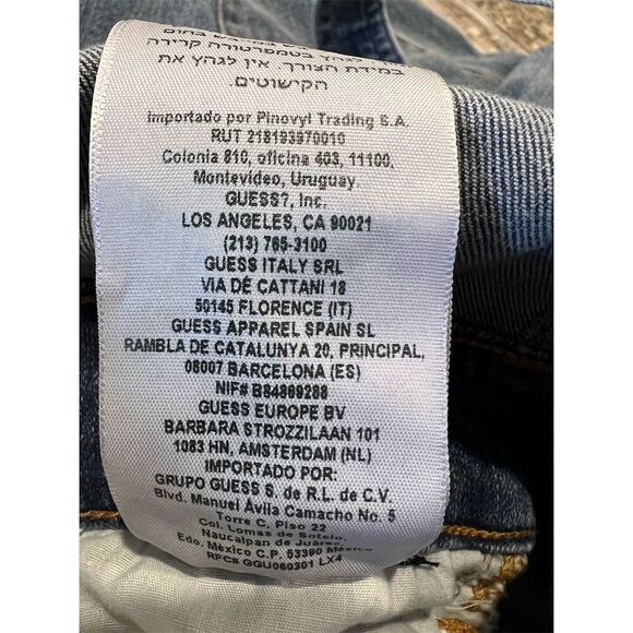 GUESS Vanessa sweetheart Denim overall Size 32 Blue Sweetheart Neckline Casual - Picture 9 of 10